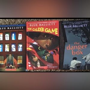 Set of 3 Brand New Blue Balliet hardcovers